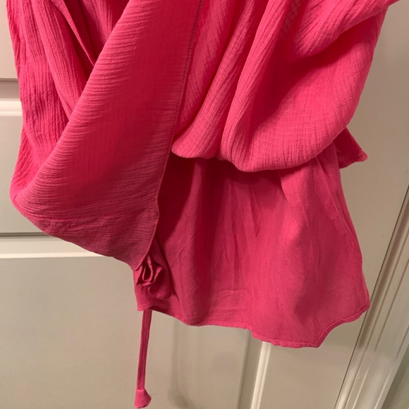 Mustard Seed Fushia Ruffle Dress, size medium - Picture 7 of 7